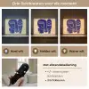Okergeel - Blauw - Eenvoudige lijnen Light Box met batterij (Wandlamp) middel -USP_lichtkleurNL