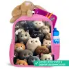 Kattenkabaal Kinderrugzak - Roze middel -inhoud_NL