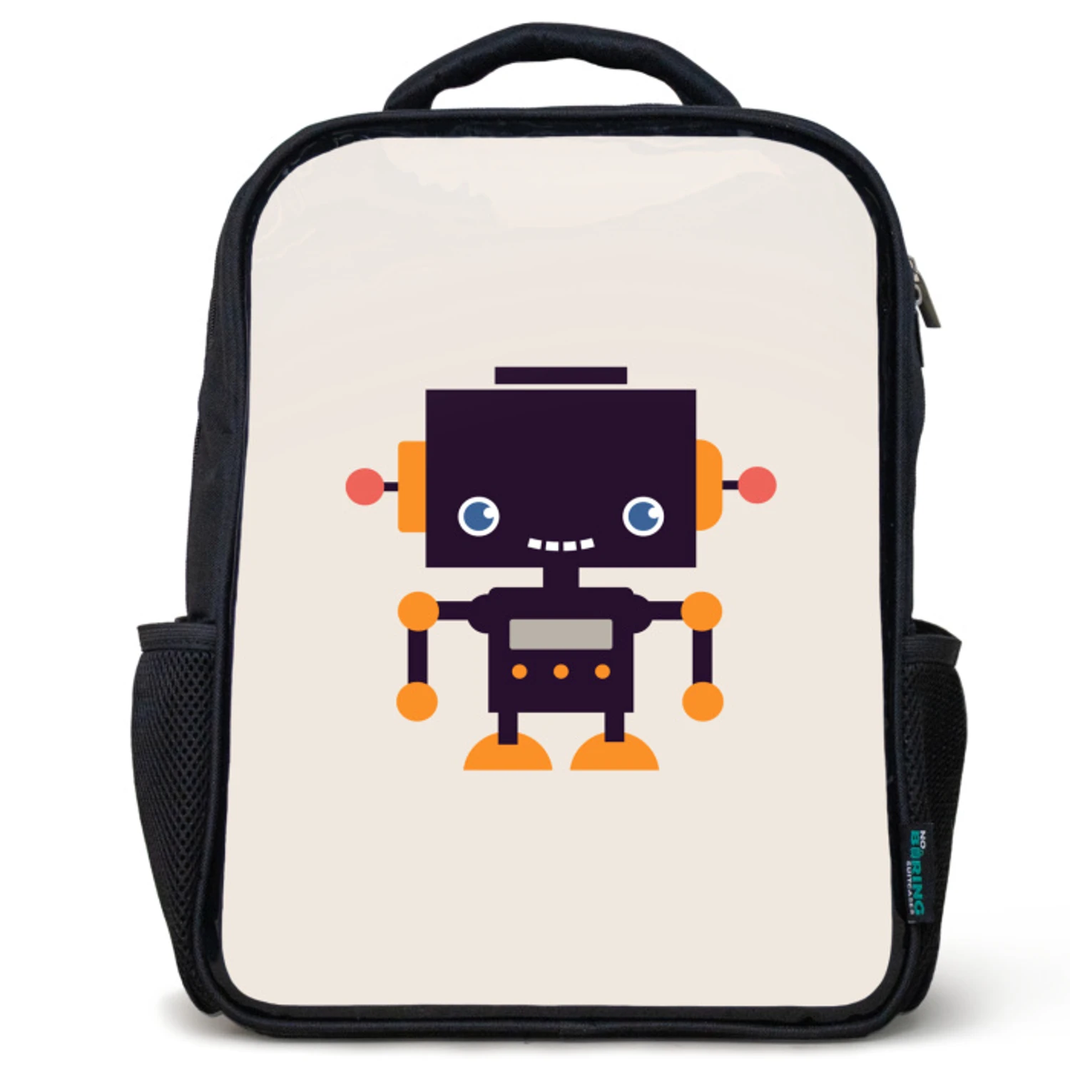 Kids backpack Robot - Antenna - Beige - Children | Water-resistant ...