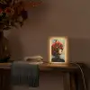 Vrouw - Appels - Rood - Bladeren Light Box met kabel (Tafellamp) klein -sfeer4