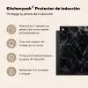 Bliksemschicht door Zwart Marmer Inductie beschermer vinyl 3mm middel -zzzzzzusp-haakje_ES
