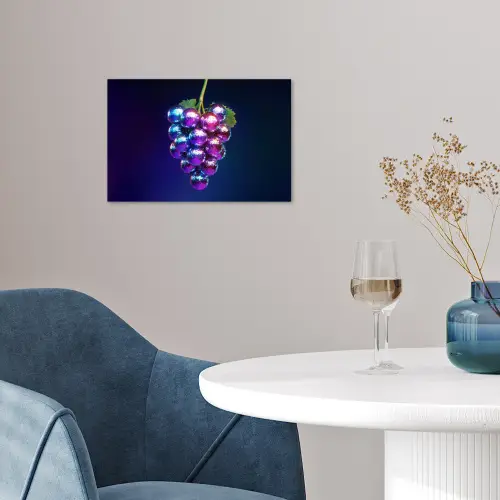 Paars - Disco - Feest - Druif poster papier klein -sfeer3