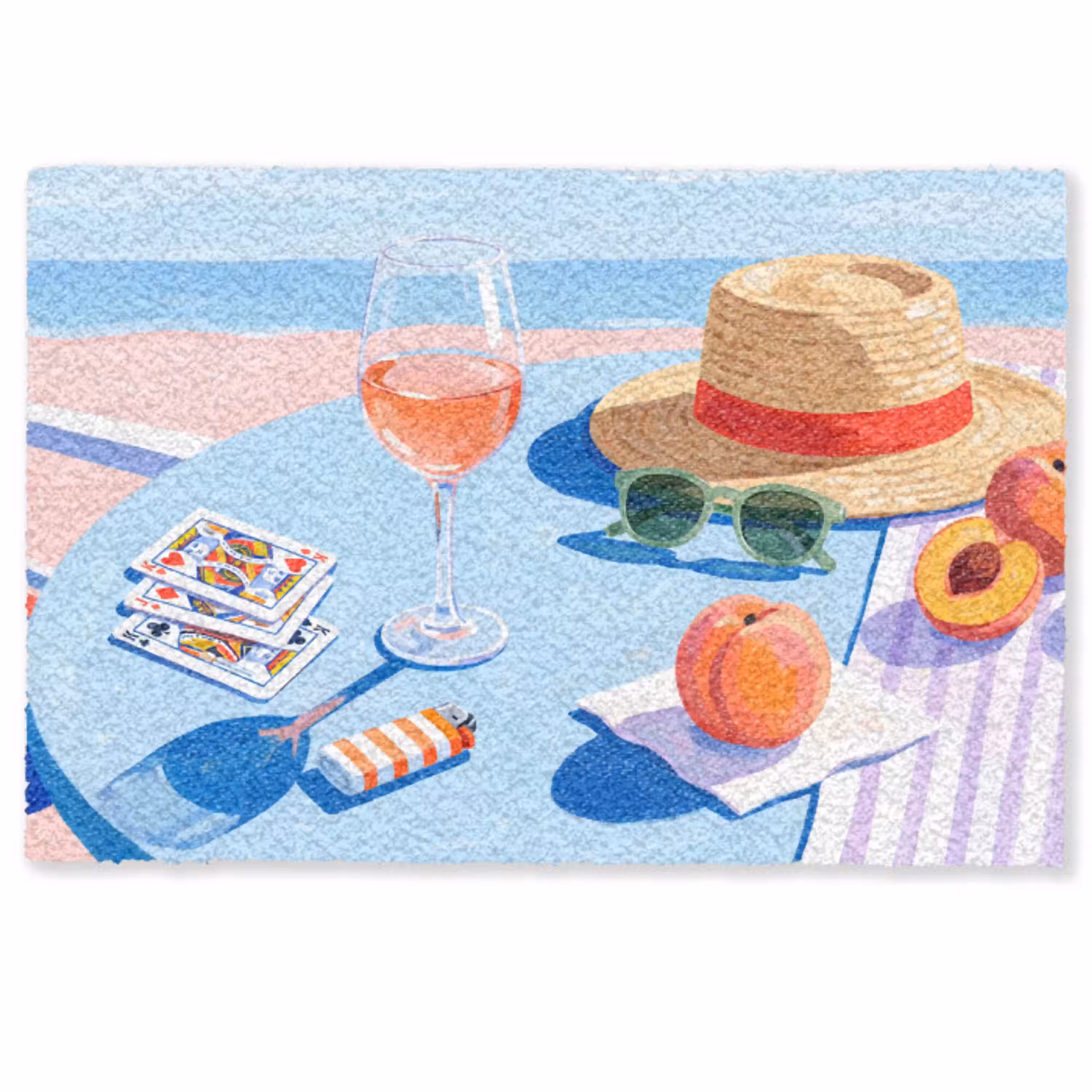 Strand - Picknick - Zomer Deurmat klein -zkaufland3d
