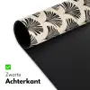 Waaiers - Botanisch - Zwart - Beige Muismat XXL klein 681 -sfeer2