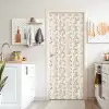 Motief - Abstract - Beige deurposter klein 289 -sfeer5
