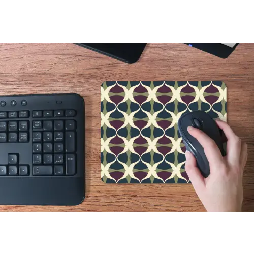 Abstract - Retro - Kleurrijk muismat rubber klein 262 -toetsenbord