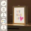 Hart - Valentijn - Tekst Light Box met kabel (Tafellamp) klein -USP_NL