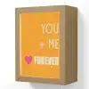 Oranje - Love - Valentijn Light Box met kabel (Wandlamp) klein -3d