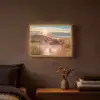 Duin - Planten - Zonsondergang - Strand - Zee Light Box met batterij (Wandlamp) middel -sfeer4
