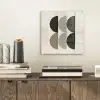 Halve cirkels - Aardetinten - Grafisch plexiglas 5mm klein -sfeer1
