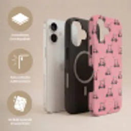 Golfkar - Retro - Roze Toughcase MagSafe Apple iPhone 17 klein 1017 -USP_Lagen_DE