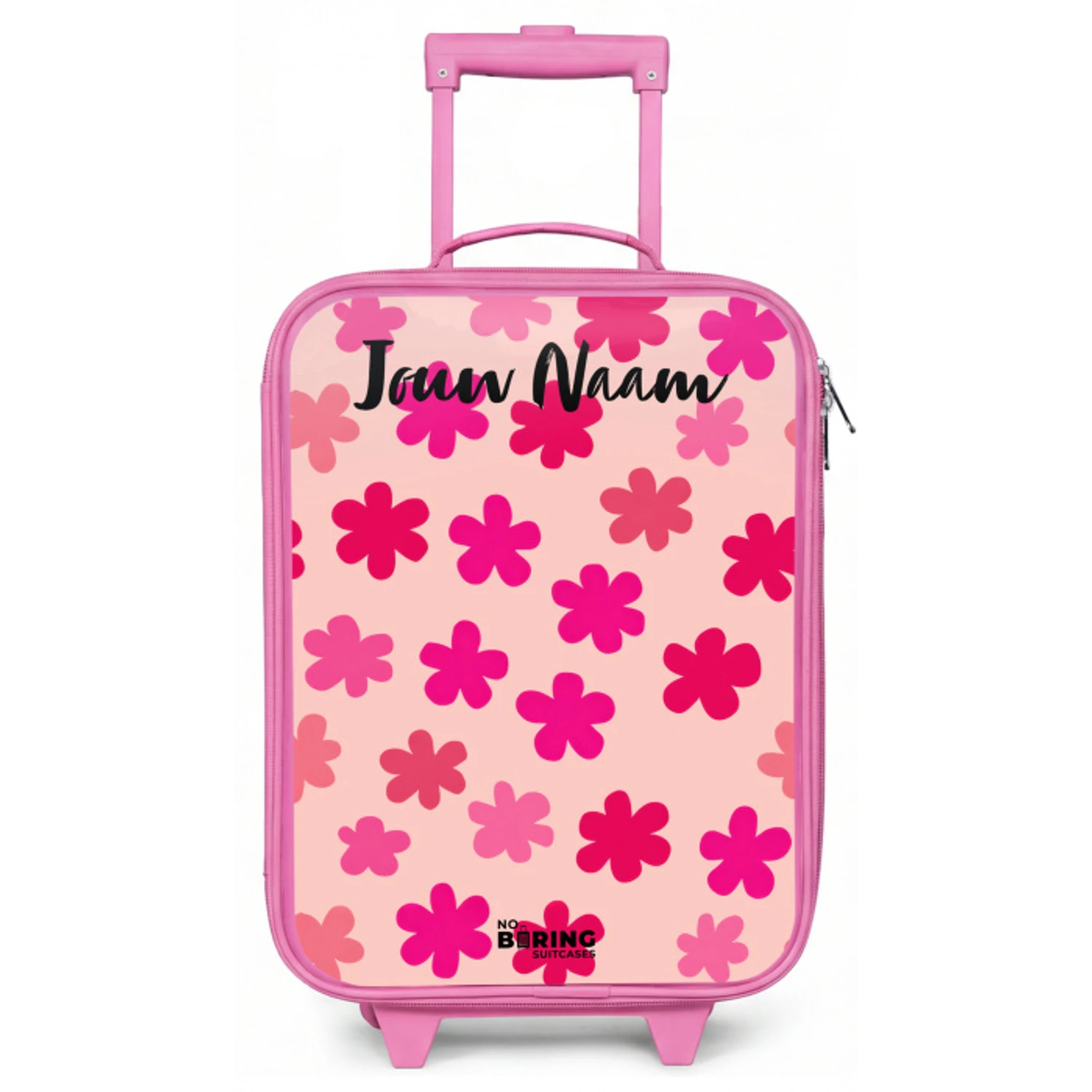 Bloemen - Patroon - Roze Kinderkoffer - Roze klein -zz3dotto