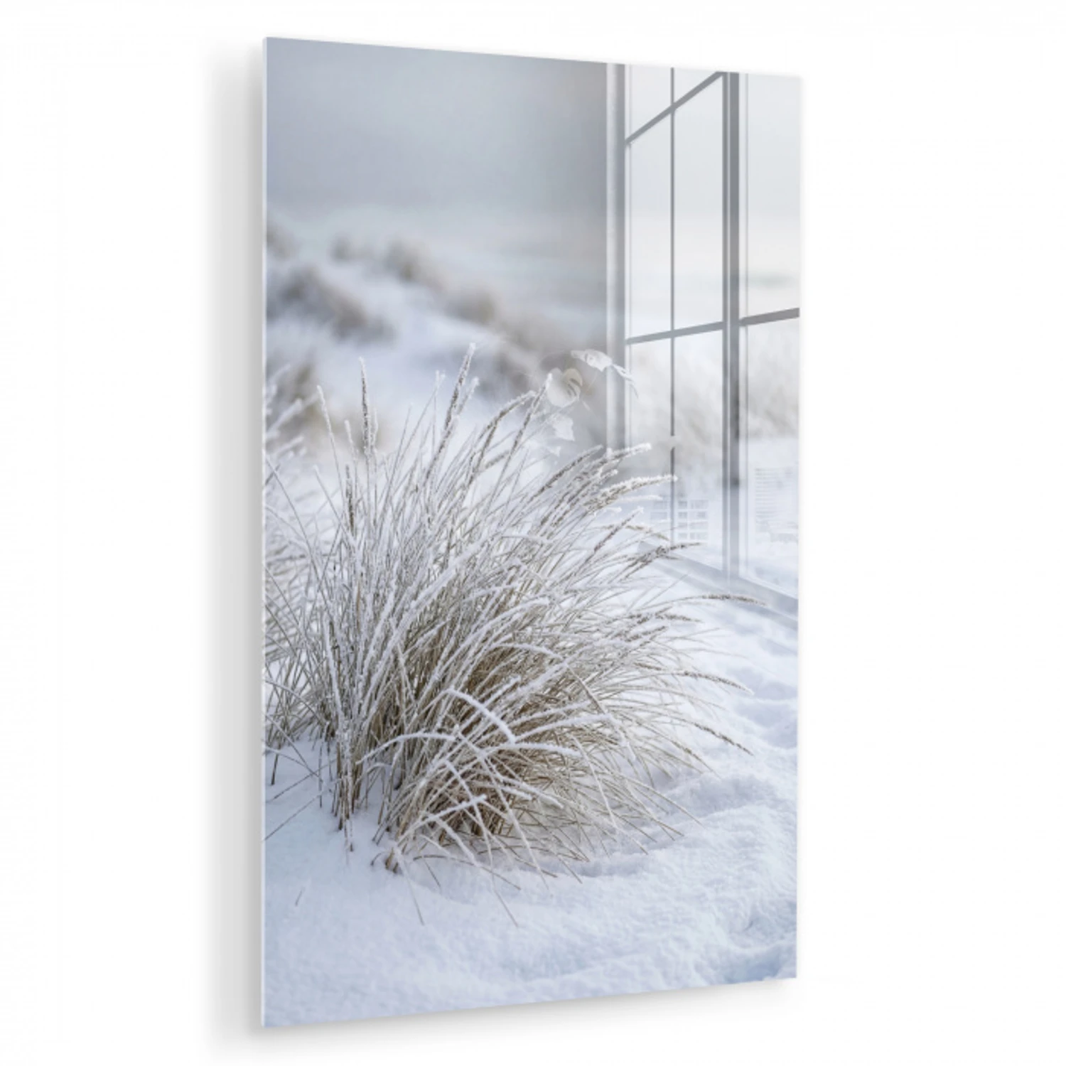 Duinen - Sneeuw - Strand - Winter - Serene plexiglas 5mm klein -zzzproduct_nieuw
