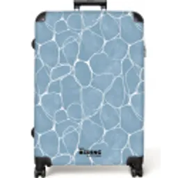 Organisch - Patroon - Blauw NBS - Large koffer - Volwassenen Unisex groot -zzzzzzzzkaufland2