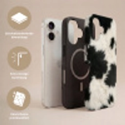 Bont - Textuur - Zwart - Wit Toughcase MagSafe Apple iPhone 17 klein -USP_Lagen_NL