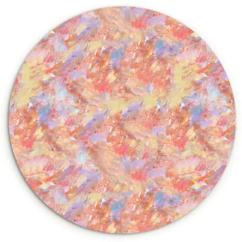 Abstract - Multi - Kleur - Verf Wandcirkel plexiglas klein 852 -3d