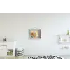 Narcissen - Geel - Bloemblaadjes textielposter latten blank klein -kinderkamer