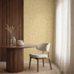 Takjes - Patroon - Oker Behang Vinyl klein 1060 -sfeer1
