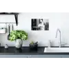 Modern - Vrouw - Zwart - Wit Muursticker klein -keuken