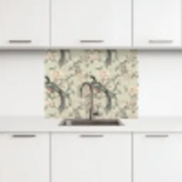 Bloem - Vogel - Kleurrijk keuken achterwand 2 middel 865 -3d