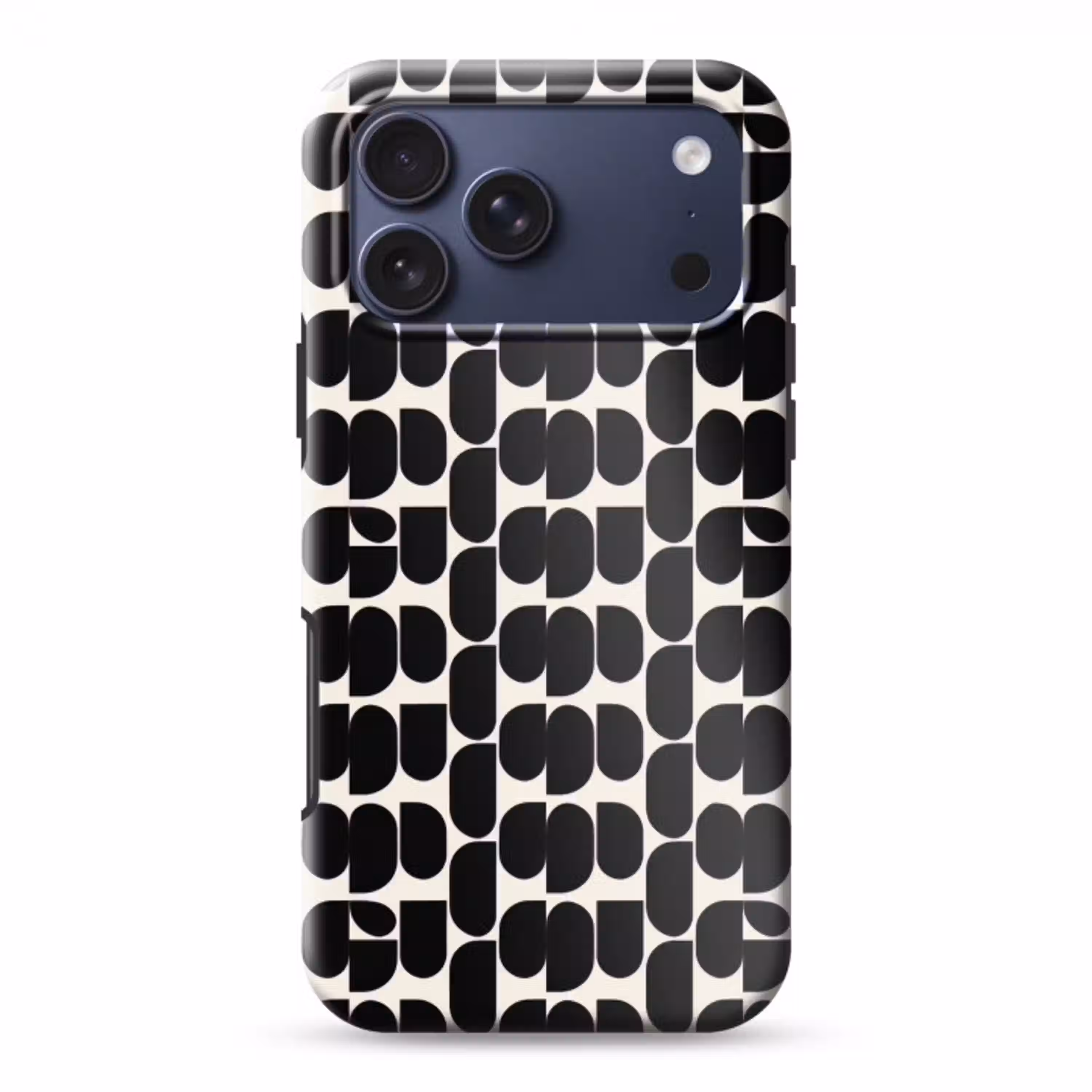 Modern - Patroon - Zwart Toughcase MagSafe Apple iPhone 17 Pro Max klein 1019 -3d