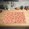 Retro - Disco - Bloemen - Multi Inductie beschermer vinyl 3mm klein 276 -sfeer5