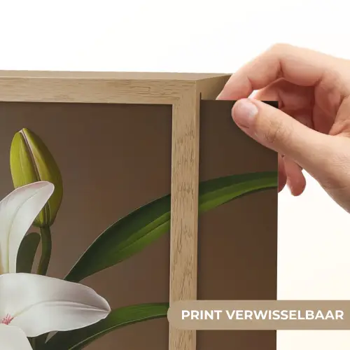 Lelies - Eieren - Pasen Light Box met batterij (Wandlamp) middel -USP_websiteprintNL