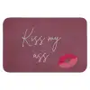 Kiss my ass - Lip - Bordeaux Badmat klein -3d