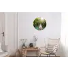 Jungle - Water - Brug - Natuur - Planten Wandcirkel aluminium klein -woonkamer