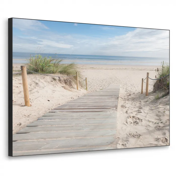 Strand - Pad - Duinen - Zee - Zomer Textielframe - compleet frame klein -3d