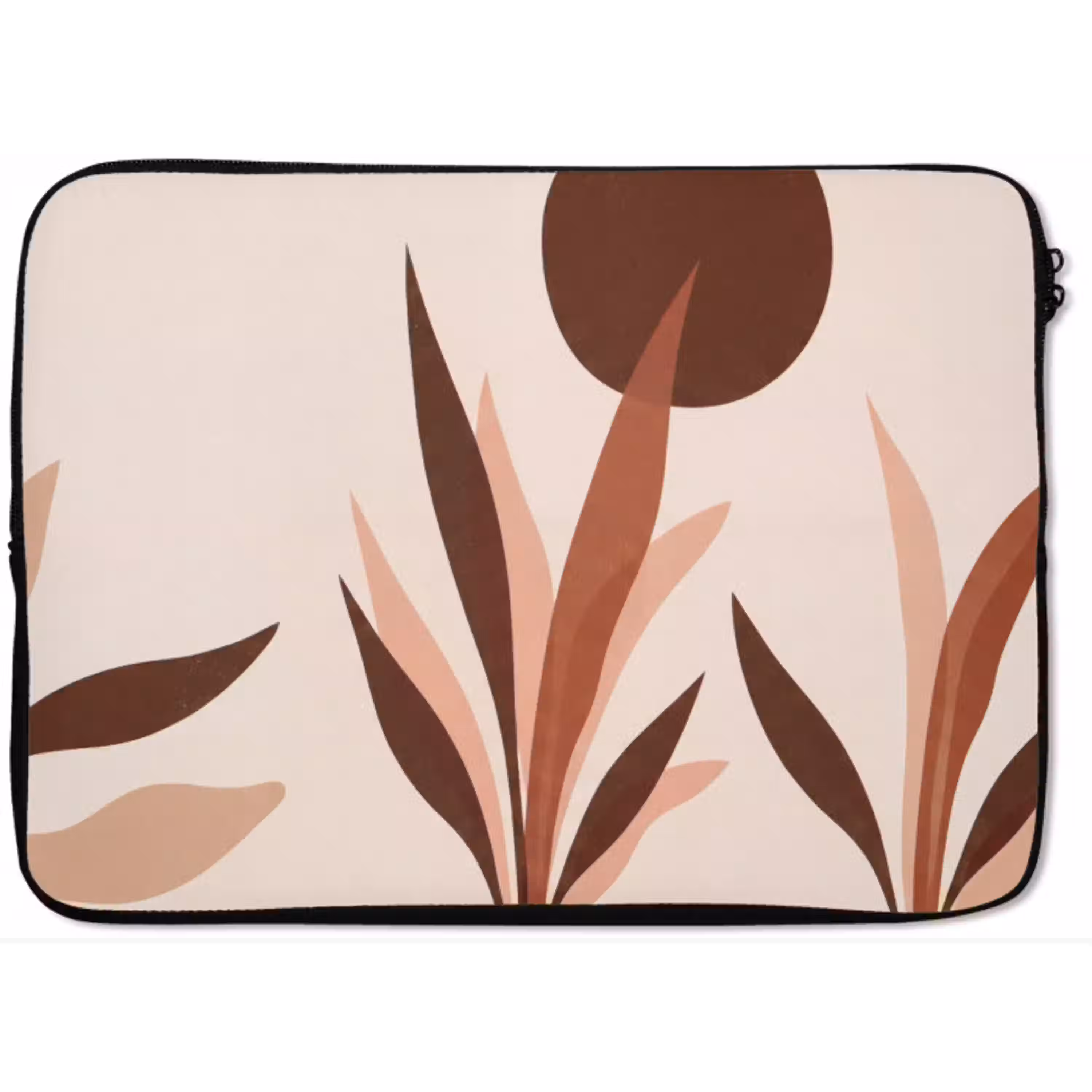 Planten - Abstract - Natuur - Bruin laptophoes neopreen klein -zkaufland3dotto