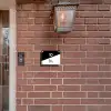 Zwart wit - Huisdier - Duitse herder Naambord Rechthoek middel -sfeer7-rechthoek-S
