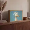 Eend - Koksmuts - Cute - Vogel Light Box met batterij (Wandlamp) middel -sfeer2