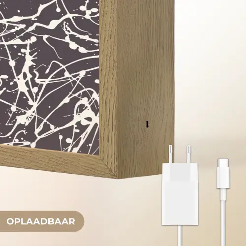 Spat - Waterverf - Wit Light Box met batterij (Wandlamp) middel 907 -USP_websiteoplaadbaarNL