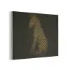 Zebra - Strepen - Goud PET vilt klein -3d