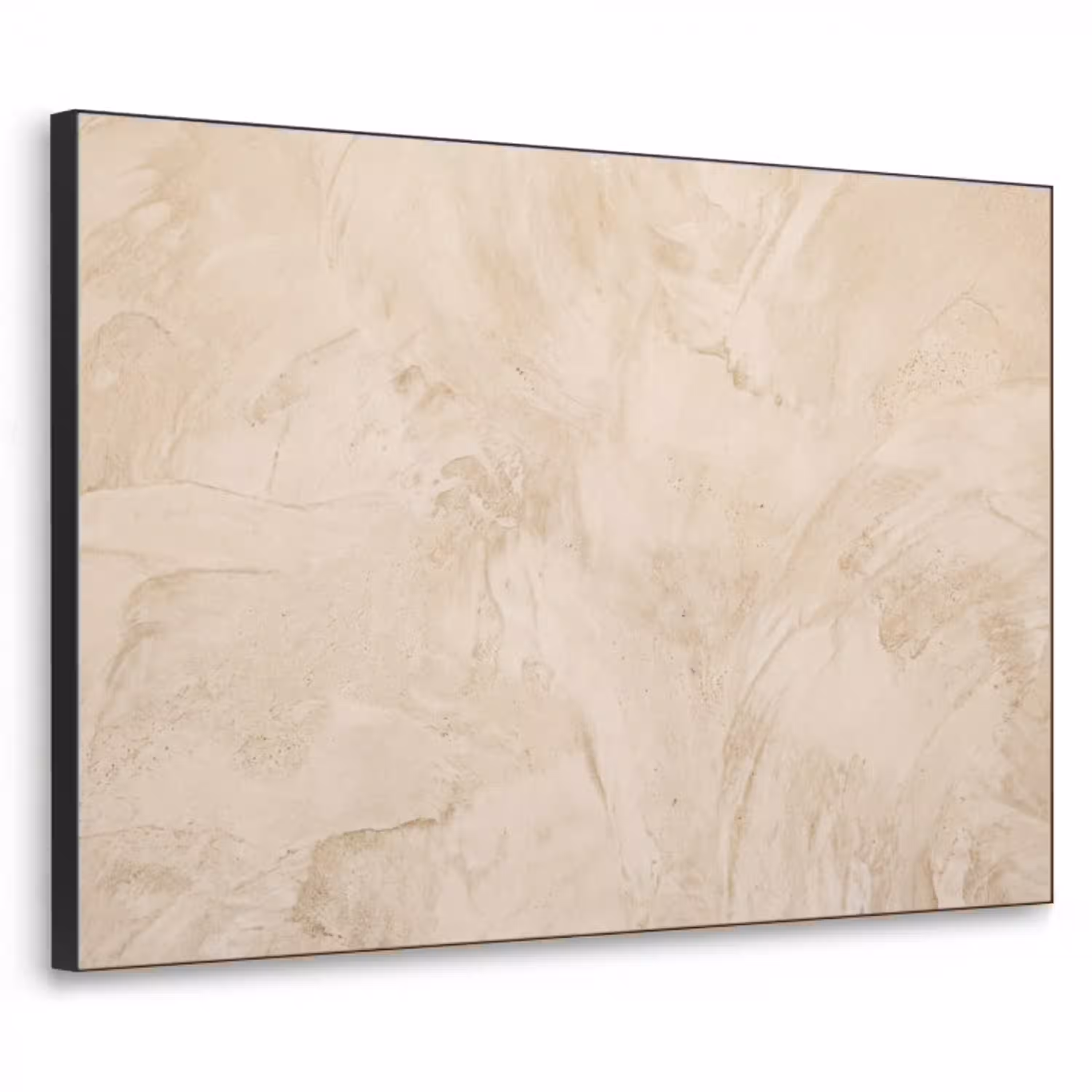 Textuur - Patroon - Abstract - Modern - Beige Textielframe zwart klein -3d