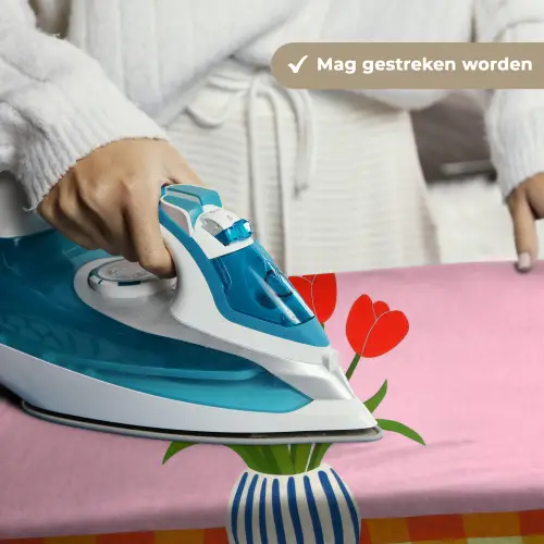 Tulpen - Roze - Vaas Wandkleed katoen klein -sfeer9