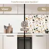 Terrazzo - Patroon - Wit - Terra keuken achterwand 2 middel 871 -voor-na2_NL