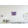 Edelstenen - Glitters - Paars - Kleurrijk textielposter latten blank klein -kinderkamer