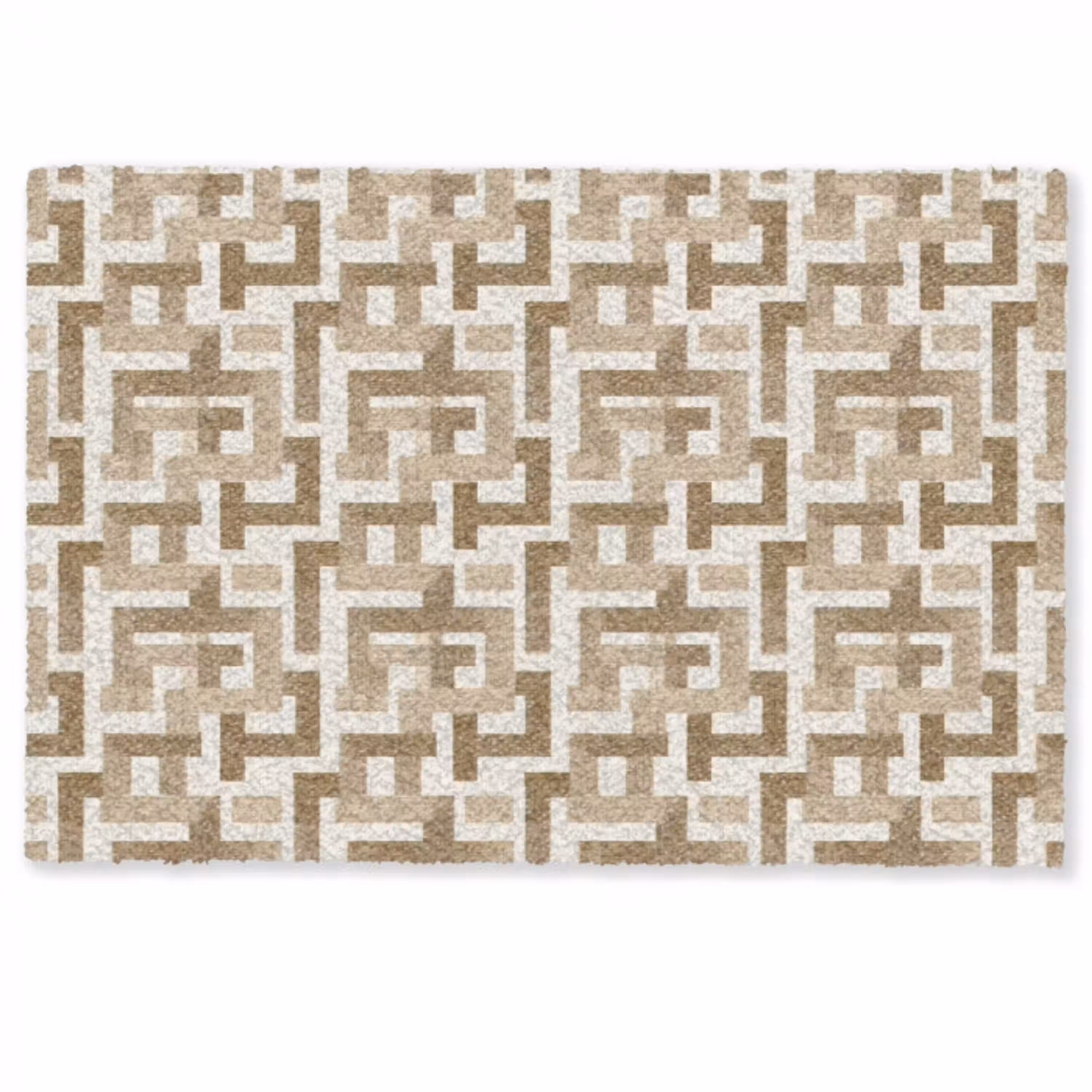 Geometrisch - Retro - Bruin Deurmat klein 898 -zkaufland3d
