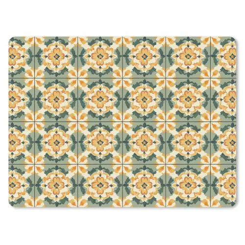 Keramiek - Verweerd - Kleurrijk muismat rubber klein 262 -3d