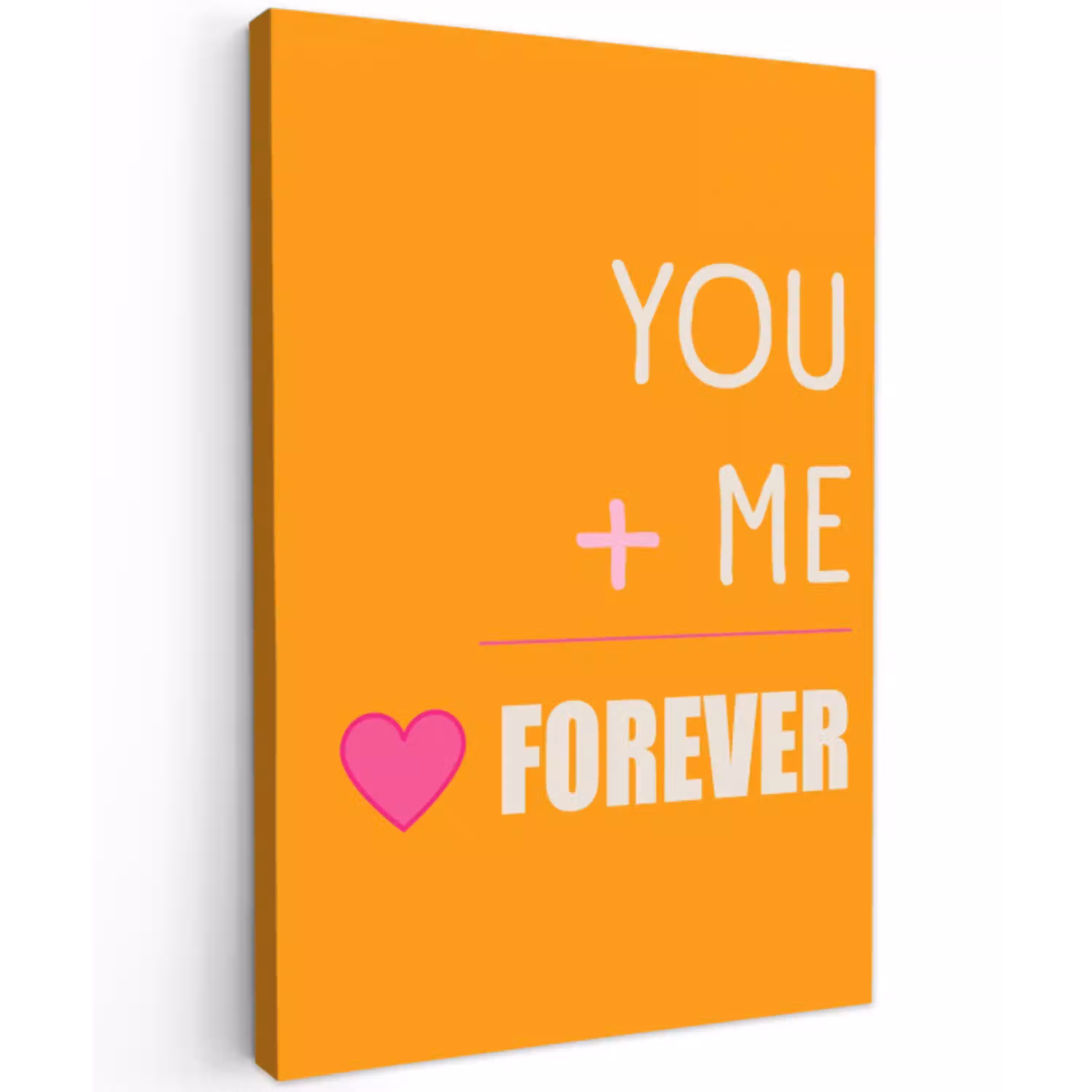 Oranje - Love - Valentijn canvas 2cm klein -z3d