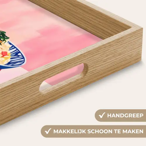 Rijst - Illustratie - Kom - Groente Dienblad Rechthoek middel -USP_HandgreepNL