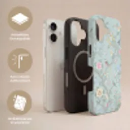 Vogel - Bloemen - Kleurrijk Toughcase MagSafe Apple iPhone 17 klein -USP_Lagen_DE