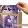 Eenhoorn - Paars - Sprookje - Fantasy dier Light Box met kabel (Kinderlampje) klein -USP_websiteprintNL