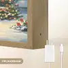 Kerst - Kerstboom - Winter - Huis - Sneeuw Light Box met batterij (Wandlamp) middel -USP_websiteoplaadbaarNL