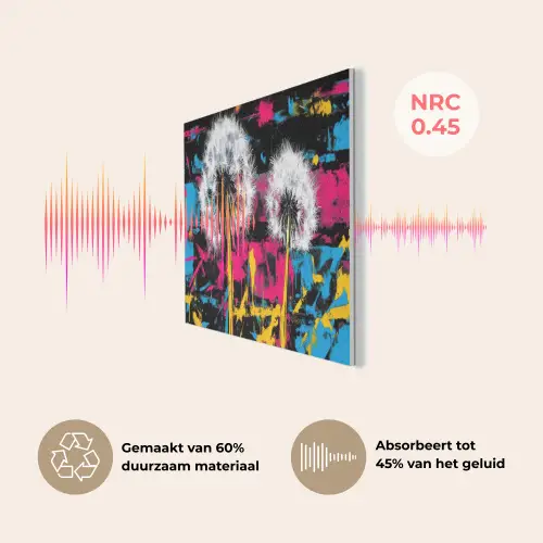 Street Art - Kleurrijk - Muur PET vilt middel -USP_NL
