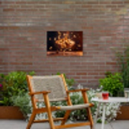 Appel - Taart - Warm - Eten Tuinposter op houten frame 2 cm dik klein -sfeer3