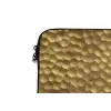 Metaal - Dynamisch - Goud laptophoes neopreen klein 279 -detail