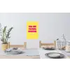 Geel - Valentijn - Tekst Muursticker klein -eettafel